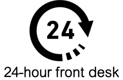 24-hour front desk